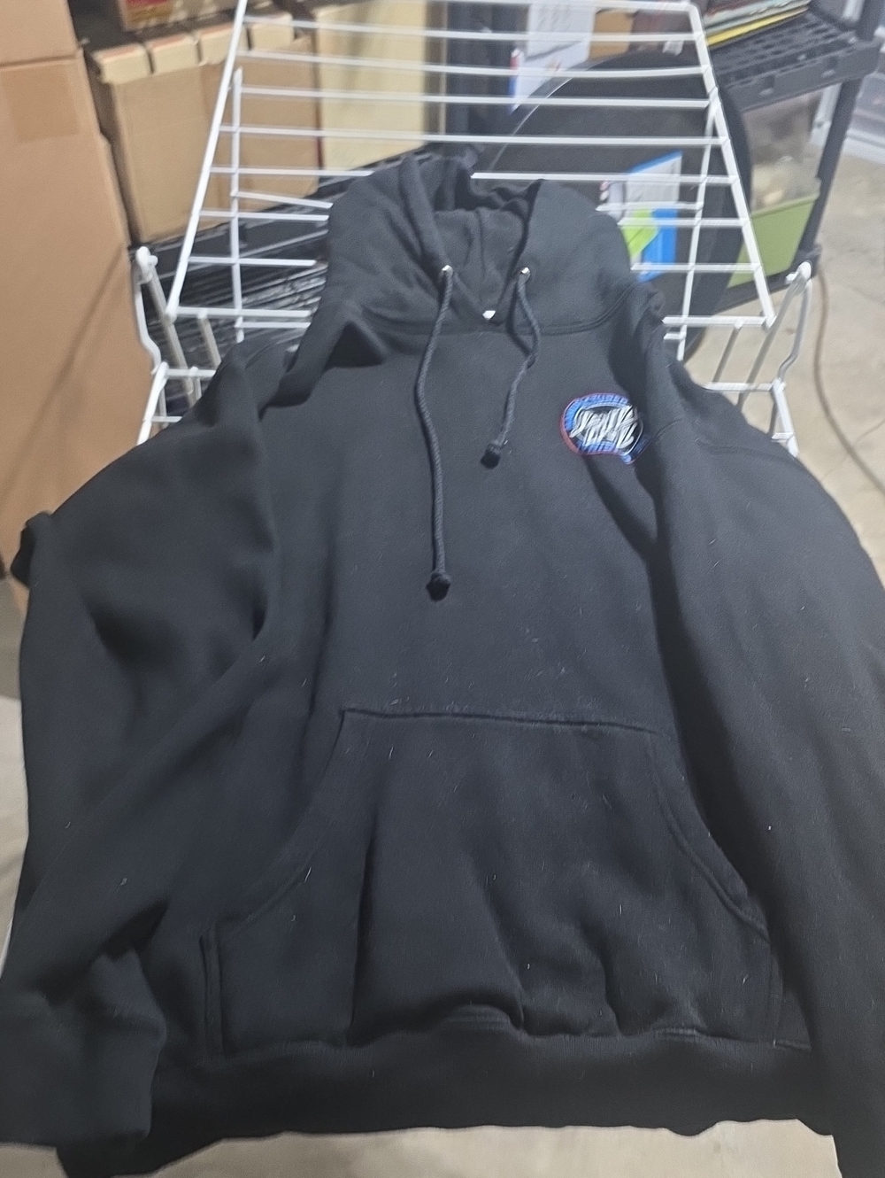Mens Santa Cruz Santa Monica Airlines Natas  Black Hoodie XXL